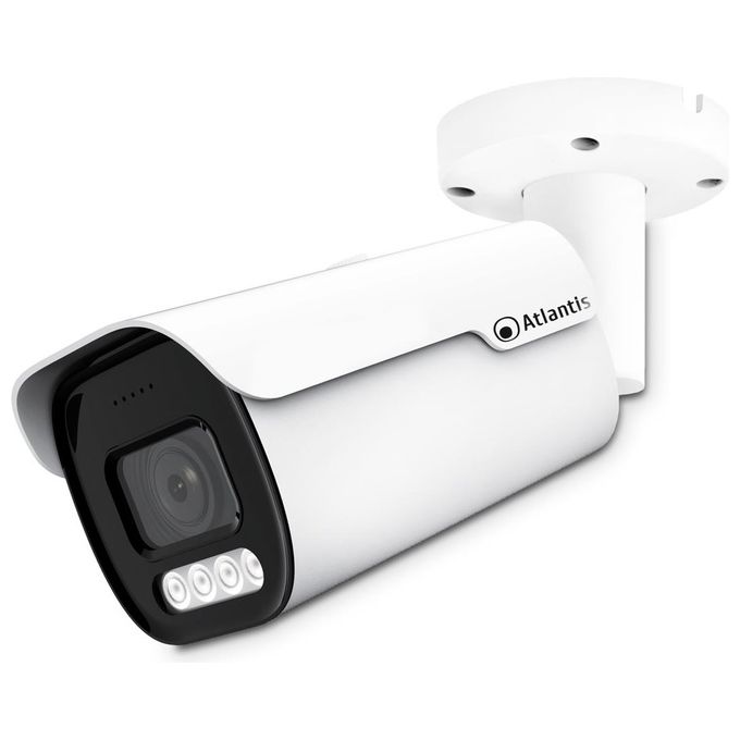 Atlantis A11-UX1014A-BPVM ULTRAPLEX Telecamera IP PoE Bullet 8MP Varifocale Motorizzata 2.7-13.5mm IR 30m IP67 colore Bianco