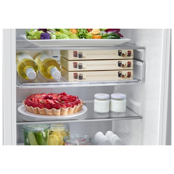 Samsung BRB26705DWW Frigorifero Combinato da Incasso Capacita' 264 Litri Classe energetica D Total No Frost Twin Cooling Plus Portabottiglie Flex 177 cm Bianco