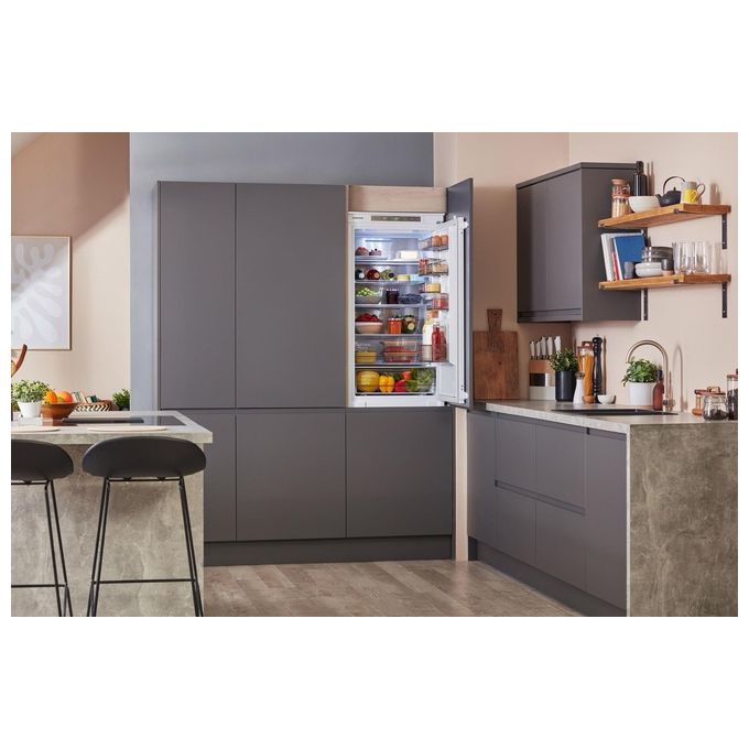 Samsung BRB26705DWW Frigorifero Combinato da Incasso Capacita' 264 Litri Classe energetica D Total No Frost Twin Cooling Plus Portabottiglie Flex 177 cm Bianco