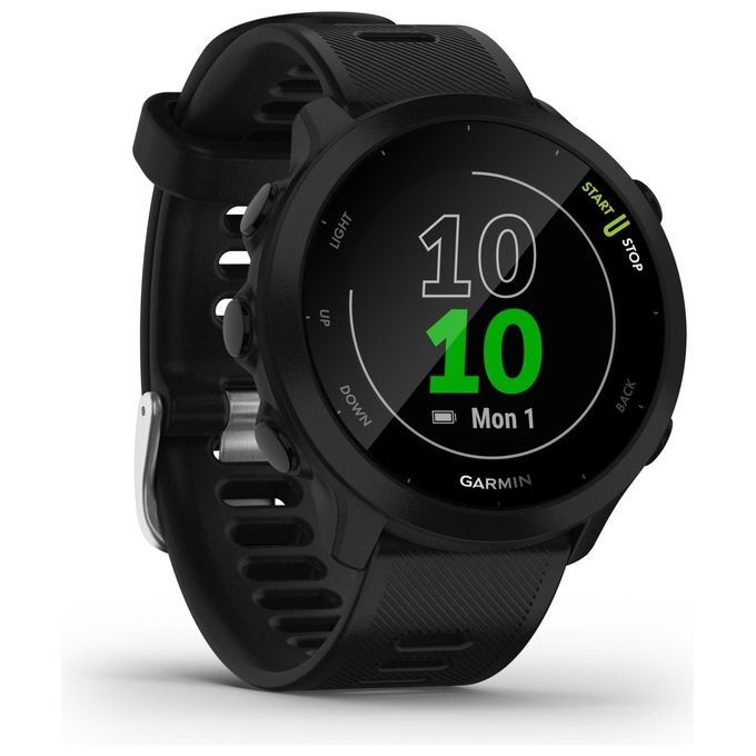 Garmin 010-02562-10 Forerunner 55 Smartwatch GPS Cardiofrequenzimetro Bluetooth 42 mm colore Nero