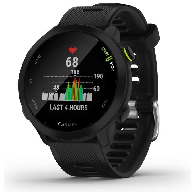 Garmin 010-02562-10 Forerunner 55 Smartwatch GPS Cardiofrequenzimetro Bluetooth 42 mm colore Nero