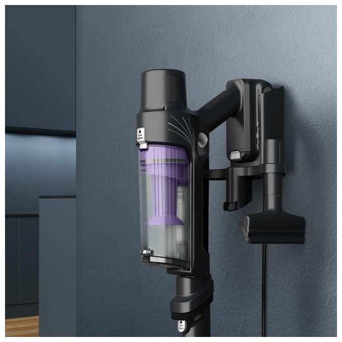 Rowenta RH6A35WO X-Pert 7.60 Aspirapolvere a Bastone 2 in 1 Senza Filo Ciclonico Senza Sacchetto 0.44 L 140 W 45 min 81 dB colore Viola Argento