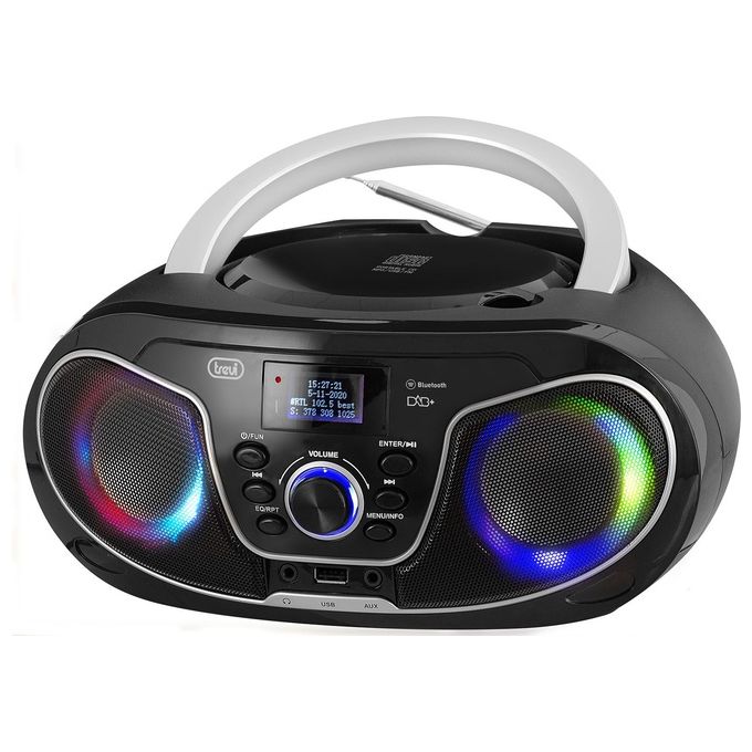 Trevi CMP 588 DAB Stereo Portatile Boombox Cd Dab Dab Usb Bluetooth Aux-in