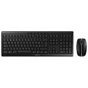 CHERRY JD-8560CH-2 STREAM DESKTOP RECHARGE Set Tastiera e Mouse Wireless QWERTZ Svizzera Ricaricabile Silenzioso con Ricevitore Nano USB 2.4 GHz colore Nero