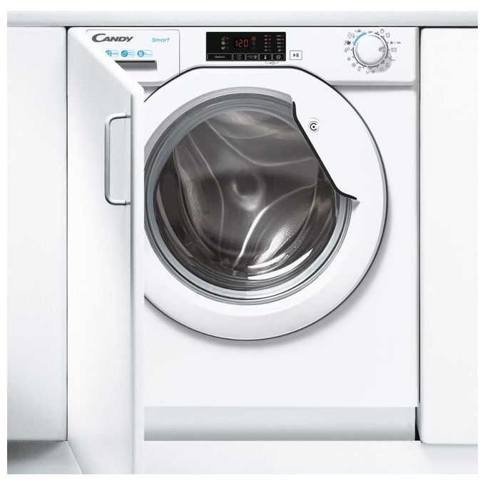 Candy  Smart CBW 27D1E-S Lavatrice da Incasso a carica frontale 7 Kg Classe D 1200 giri 16 Programmi Bianco