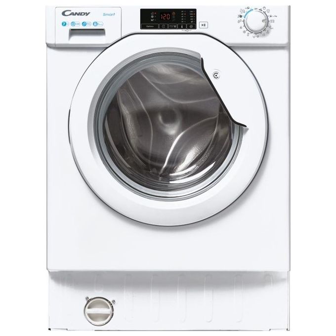 Candy  Smart CBW 27D1E-S Lavatrice da Incasso a carica frontale 7 Kg Classe D 1200 giri 16 Programmi Bianco
