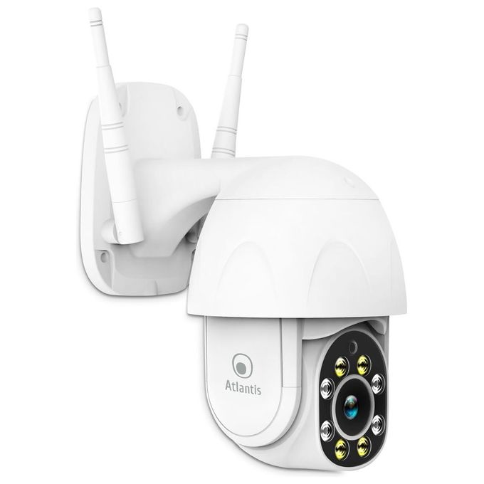 Atlantis Land A14-SC930-PT Telecamera IP Wi-Fi Motorizzata Esterno Full HD 1080p 2MP Pan Tilt Visione Notturna Audio 2 vie colore Bianco