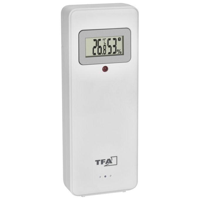 TFA Dostmann 35.1158.01 Elements Stazione Meteo Wireless Temperatura Umidita' Pressione Orologio Radiocontrollato Fase Lunare colore Nero