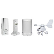 TFA Dostmann 31.4005.02 WeatherHub Stazione Meteo Wi-Fi con Gateway Sensore Temperatura Umidita' Pluviometro Anemometro colore Bianco