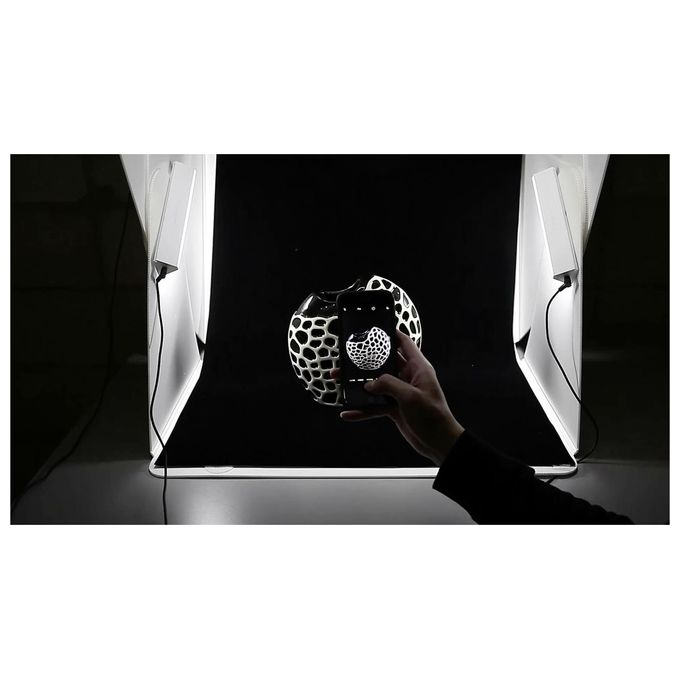 Orangemonkie FOLDIO3 Studio Fotografico Portatile Lightbox LED 5700K CRI 95 62.5x64x55 cm colore Bianco