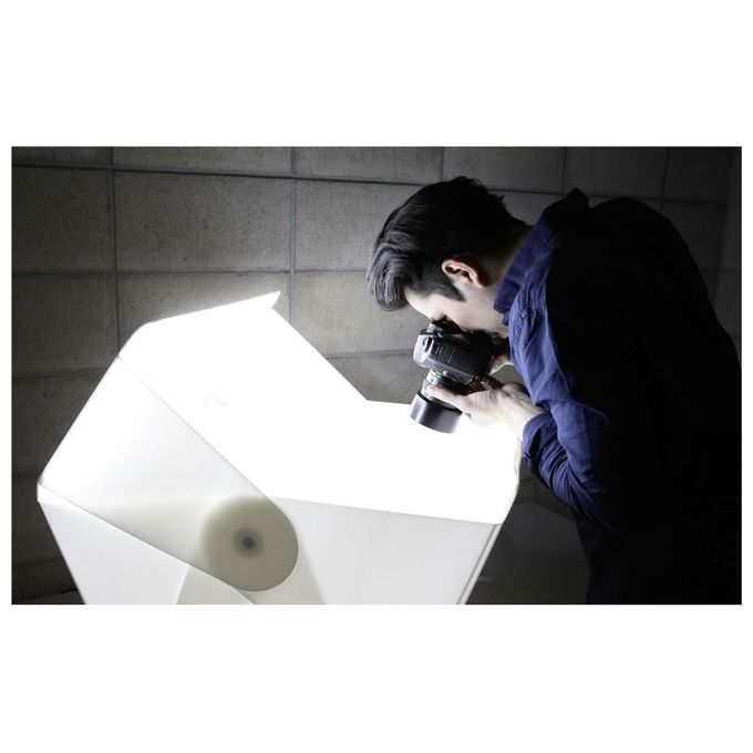 Orangemonkie FOLDIO3 Studio Fotografico Portatile Lightbox LED 5700K CRI 95 62.5x64x55 cm colore Bianco
