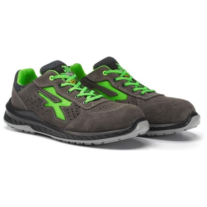 U-Power RI21086 Denver Scarpe Antinfortunistiche Basse S1P SRC ESD Pelle Scamosciata Taglia 43 colore Nero