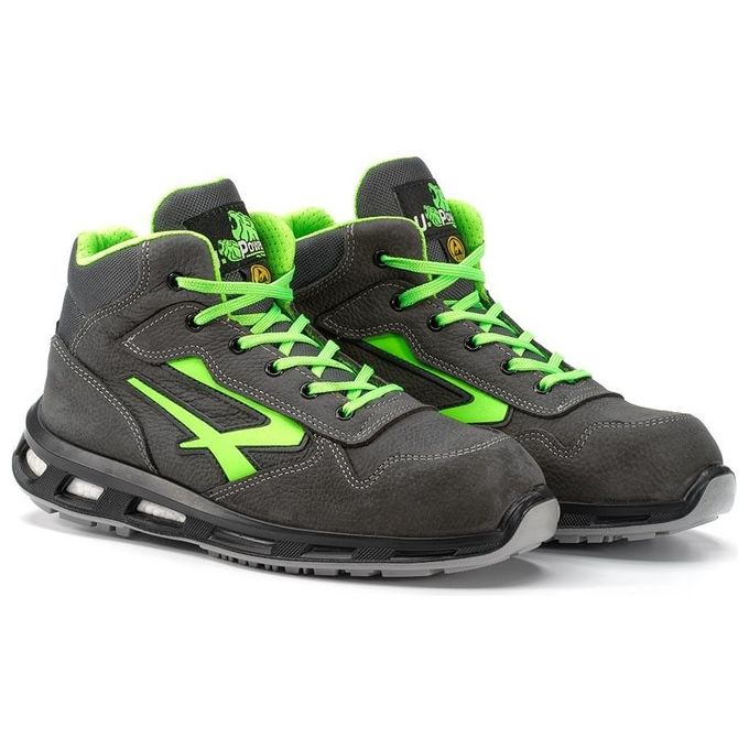 U-Power Scarpe antinfortunistiche HUMMER S3 CI Nero-Verde taglia 39