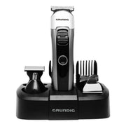 Grundig GMS3240 Tagliacapelli con Rifinitore di Precisione per Barba Orecchie e Naso Batteria agli Ioni di Litio Autonomia 50 min Ricarica 120 min colore Nero Argento