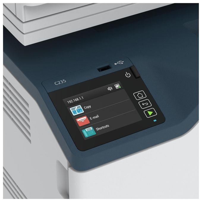 Xerox C235V_DNI Multifunzione Laser A4 Colore Stampa Copia Scansione Fax 22 ppm Wi-Fi Fronte Retro ADF Touch colore Bianco
