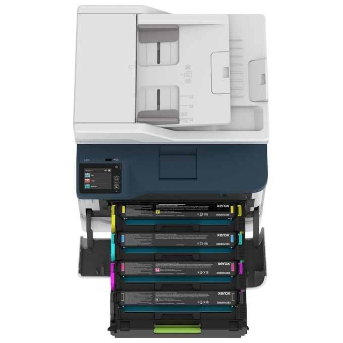 Xerox C235V_DNI Multifunzione Laser A4 Colore Stampa Copia Scansione Fax 22 ppm Wi-Fi Fronte Retro ADF Touch colore Bianco