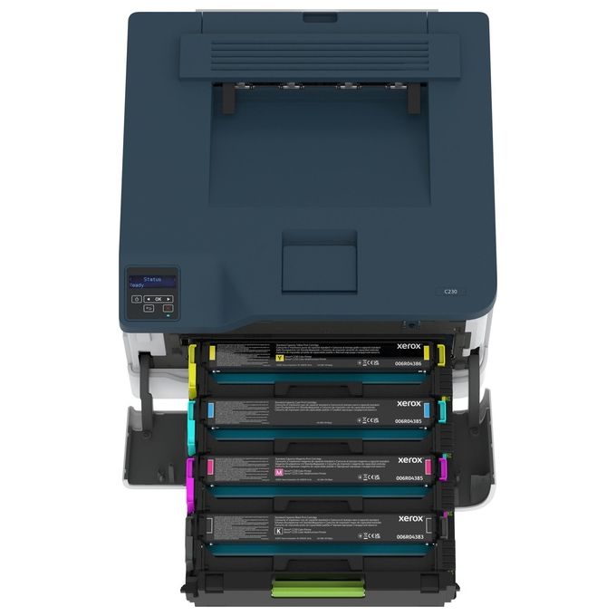 Xerox C230V_DNI C230 Stampante Laser A4 a Colori 22 ppm Fronte Retro Wi-Fi 2 Vassoi 251 Fogli colore Bianco Blu