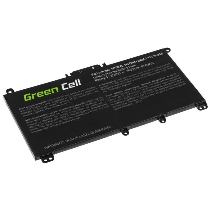 Green Cell HP163 HT03XL Batteria per Notebook HP 240 G7 245 G7 250 G7 255 G7 3400 mAh 11.4V colore Nero