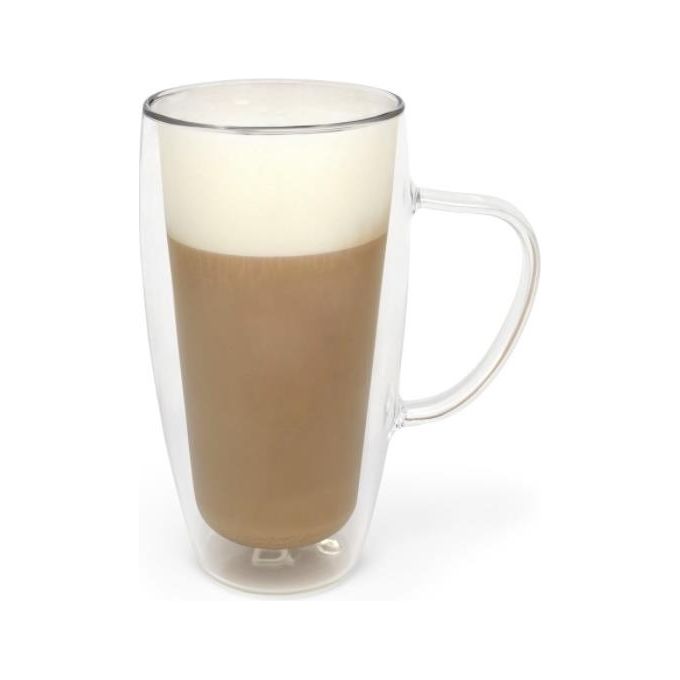 Bredemeijer Bicchiere in Vetro 400ml Latte Macchiato Doppia Parete 2 Pezzi