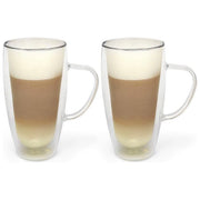 Bredemeijer Bicchiere in Vetro 400ml Latte Macchiato Doppia Parete 2 Pezzi