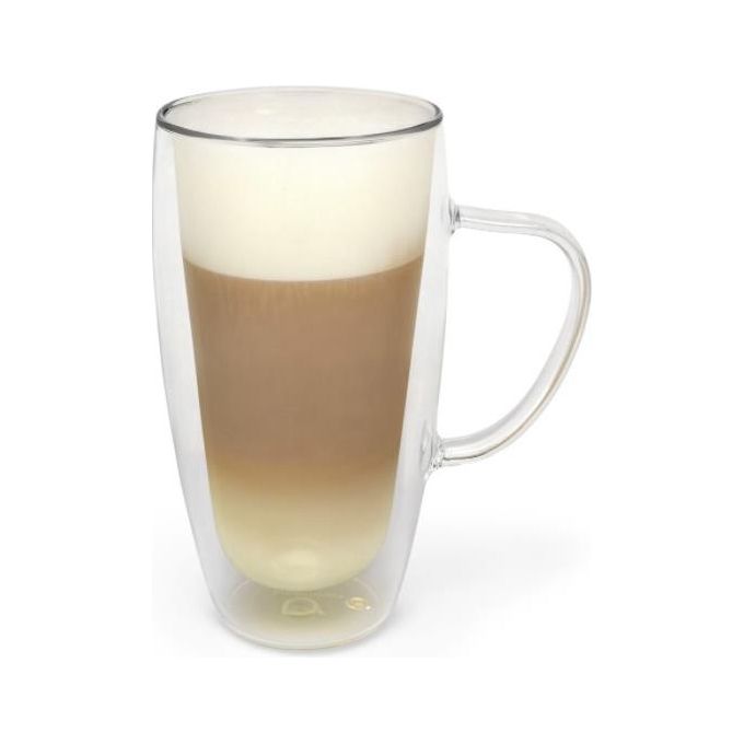 Bredemeijer Bicchiere in Vetro 400ml Latte Macchiato Doppia Parete 2 Pezzi