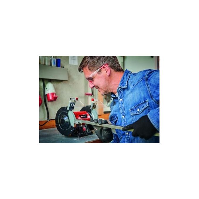 Einhell TC-BG 150 Smerigliatrice da Banco 150 W 2980 rpm 2 Mole 150 mm Disco K36 K60 colore Rosso