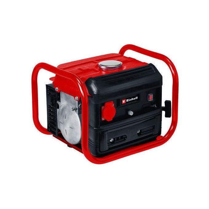 Einhell 4152535 TC-PG 10-E5 Gruppo Elettrogeno a Benzina 680 W Potenza Continua 1000 W Potenza Massima 4 L Serbatoio 1 Presa 230V Motore 2 Tempi 63 5 cm³ colore Nero Rosso