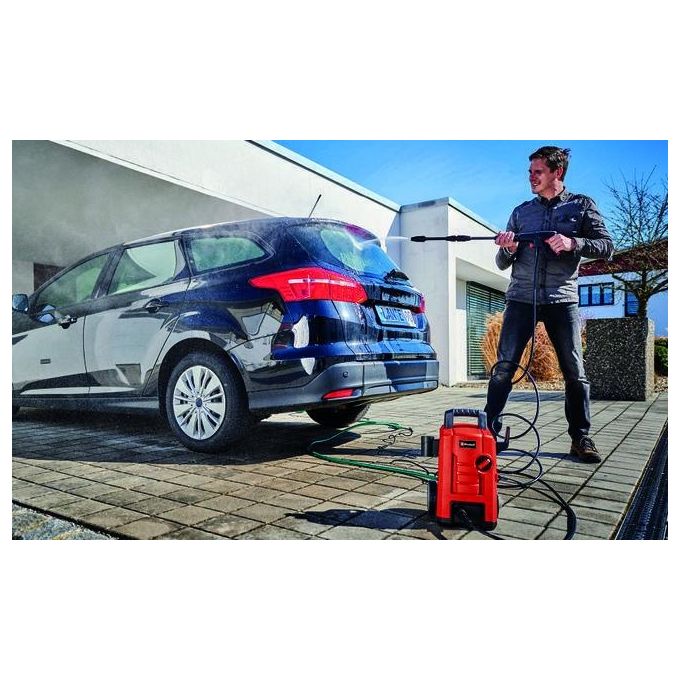 Einhell Idropulitrice TC-HP 130 Alta Pressione 1500 W con 130 Bar per Pulizia Efficace di Superfici e Accessori Inclusi