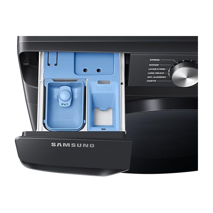 Samsung WF18T8000GV - Lavatrice a carica frontale 18 kg, 1100 rpm, Classe C, Ecobubble, Vapore Igienizzante, Wi-Fi, (98x69x80 cm), Nero