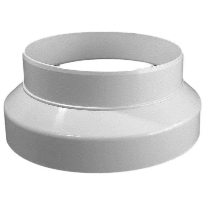 Elica 1052M - Raccordo riduzione circolare, Ø 150-125 mm, altezza 90 mm, plastica bianca, compatibile con cappe aspiranti Elica