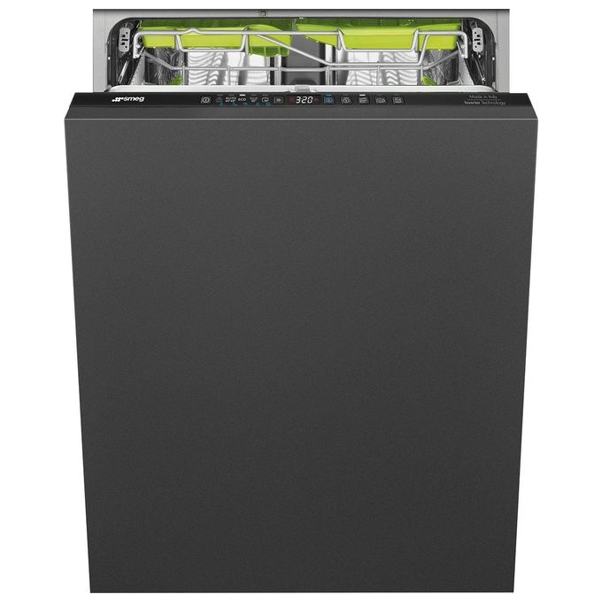 Smeg ST363CL Lavastoviglie da Incasso a Scomparsa Totale 13 coperti Classe C 46 dB Inverter AquaStop 11 programmi (82x60x55 cm) colore Nero