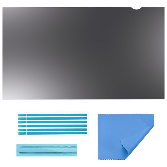 StarTech PRIVSCNMON21 Filtro per Monitor da 21.5'' per Privacy con Riduzione Luce Blu e Finitura Reversibile Opaca o Lucida colore Nero
