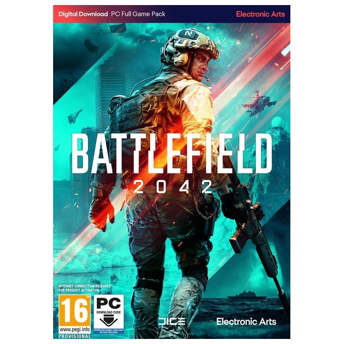 Electronic Arts BATTLEFIELD 2042 PC Codice in una Scatola (CIAB) Sparatutto in Prima Persona Fino a 128 Giocatori Lingua Italiano colore Nero