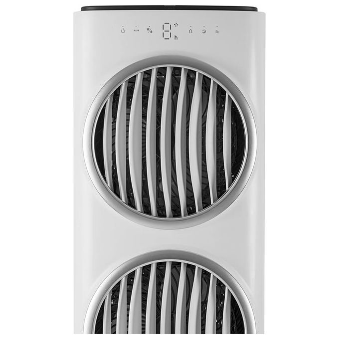 Macom 988 Enjoy Relax Power Double Wind Raffrescatore Evaporativo 90W 10L fino a 100 m² colore Bianco