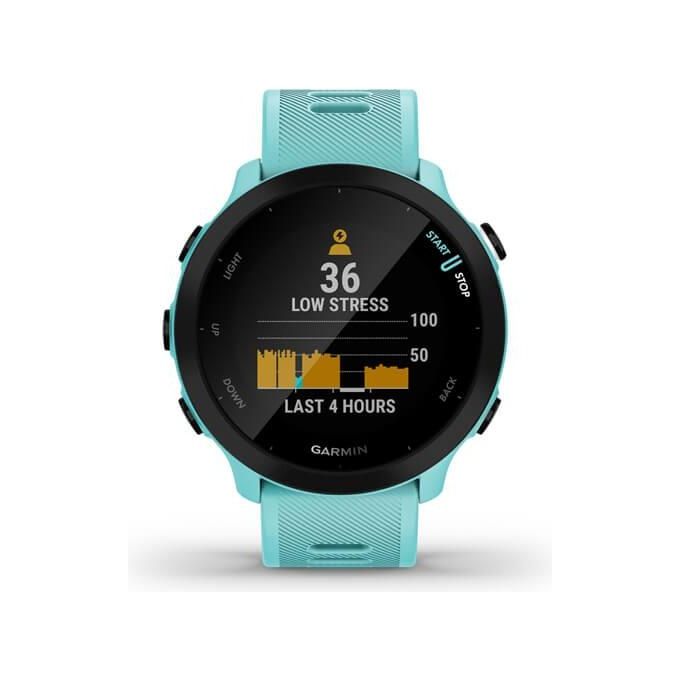Garmin 010-02562-12 Forerunner 55 Smartwatch GPS Cardiofrequenzimetro 42 mm 14 giorni autonomia colore Turchese