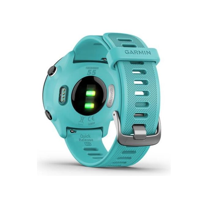 Garmin 010-02562-12 Forerunner 55 Smartwatch GPS Cardiofrequenzimetro 42 mm 14 giorni autonomia colore Turchese