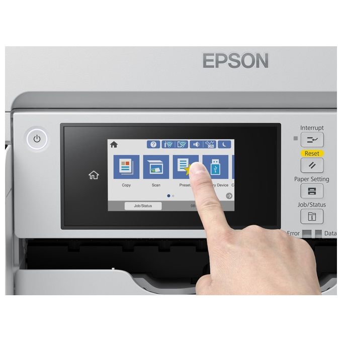 Epson C11CJ41405 EcoTank Pro ET-M16680 Stampante Multifunzione Inkjet Monocromatica A3 Wi-Fi Ethernet USB Touchscreen 25 ppm Fronte Retro Automatico colore Nero