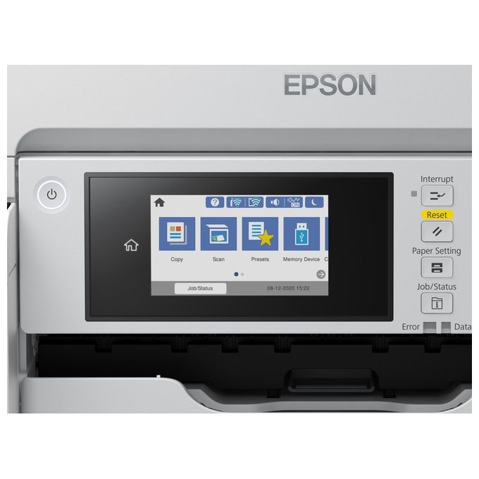 Epson C11CJ41405 EcoTank Pro ET-M16680 Stampante Multifunzione Inkjet Monocromatica A3 Wi-Fi Ethernet USB Touchscreen 25 ppm Fronte Retro Automatico colore Nero