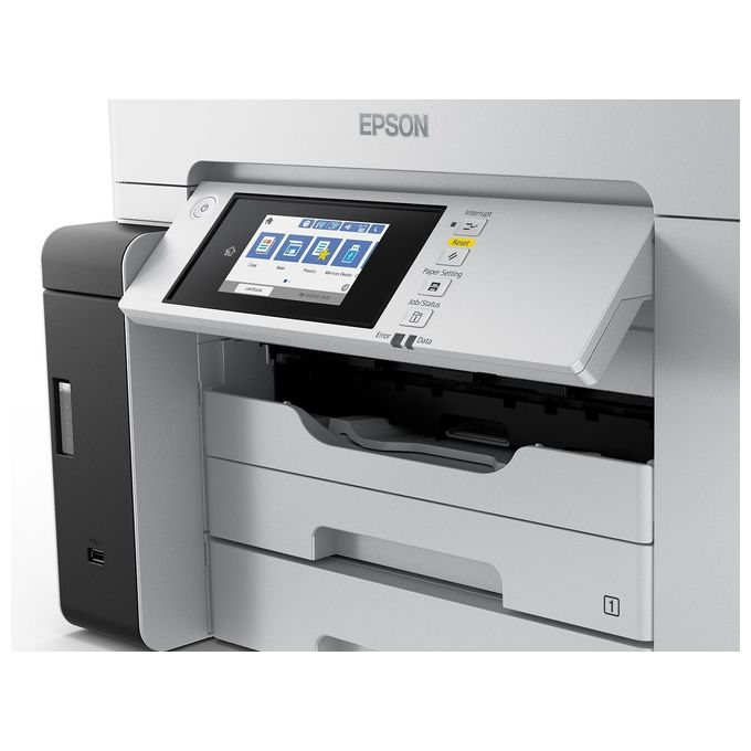 Epson C11CJ41405 EcoTank Pro ET-M16680 Stampante Multifunzione Inkjet Monocromatica A3 Wi-Fi Ethernet USB Touchscreen 25 ppm Fronte Retro Automatico colore Nero