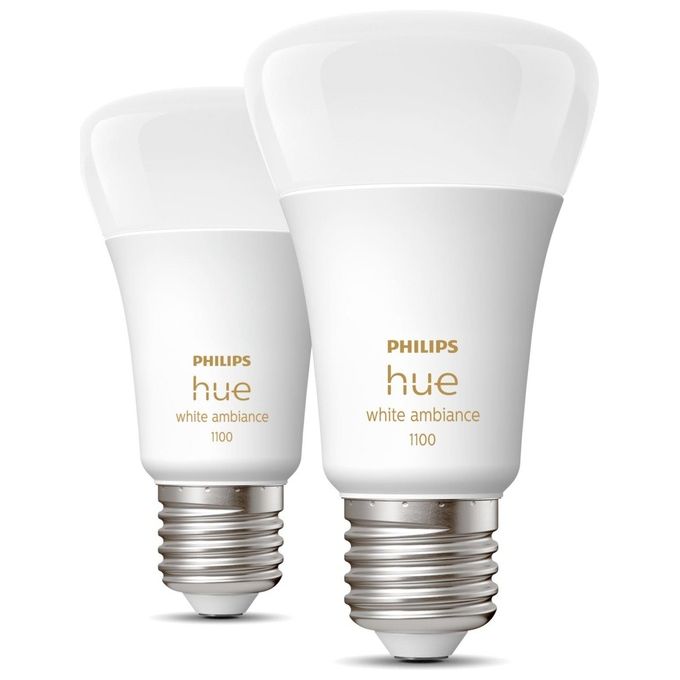Philips Hue White Ambiance 2 Lampadine Smart E27 75W