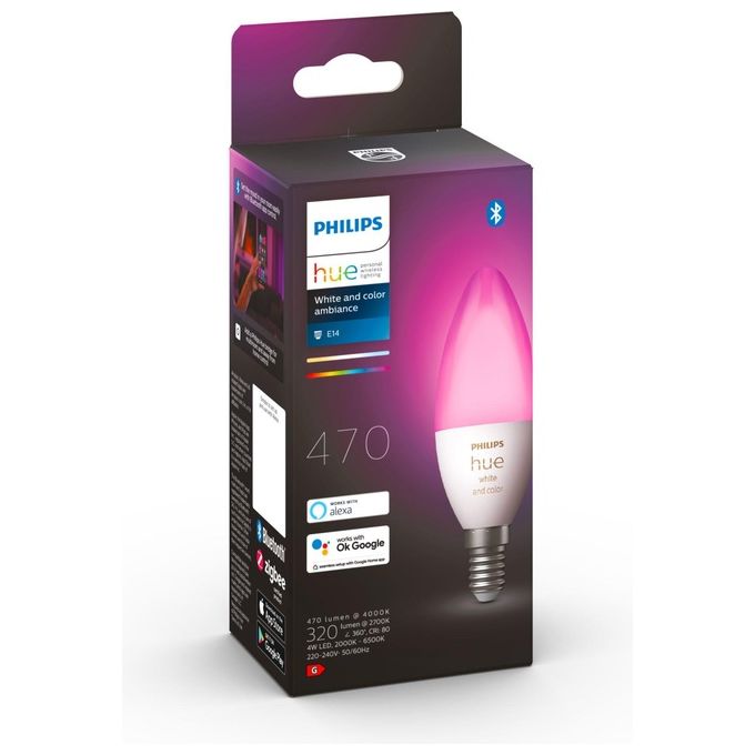 Philips Hue White And Color Ambiance Lampadina Singola E14