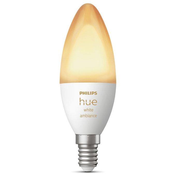 Philips Hue White Ambiance Lampadina Led B39 E14 4W Classe G  2200-6500 K