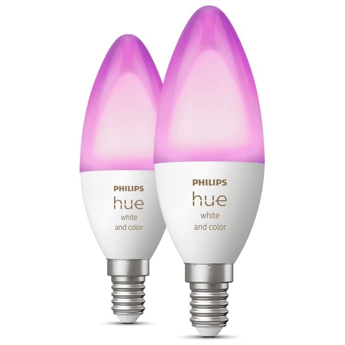 Philips Hue White and Color Ambiance 2 Lampadine Smart E14 25 W