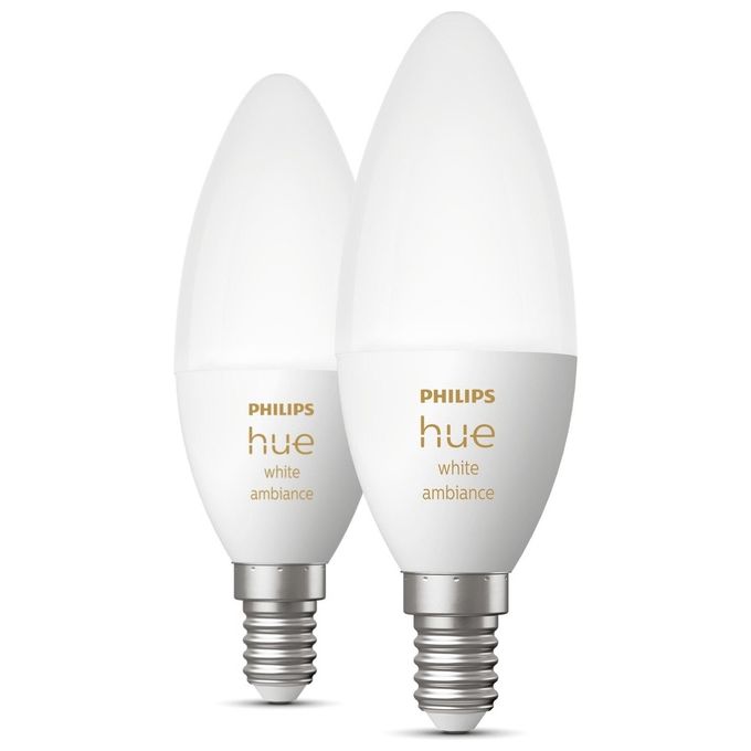 Philips Hue White Ambiance 2 Lampadine Smart E14 25 W