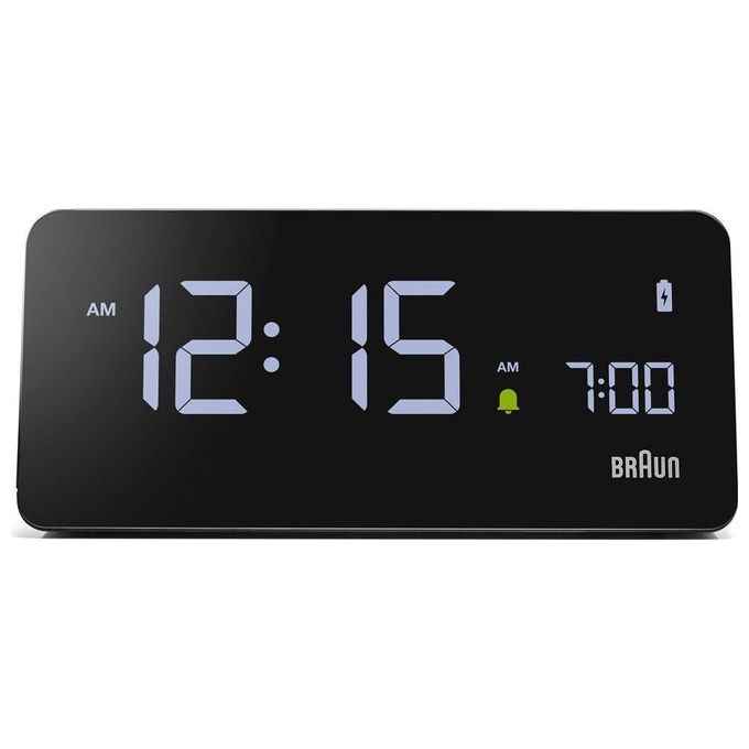 Braun BC21 BEU Sveglia Digitale Display LCD VA Ricarica Wireless Qi 10 W Doppio Allarme Snooze colore Nero
