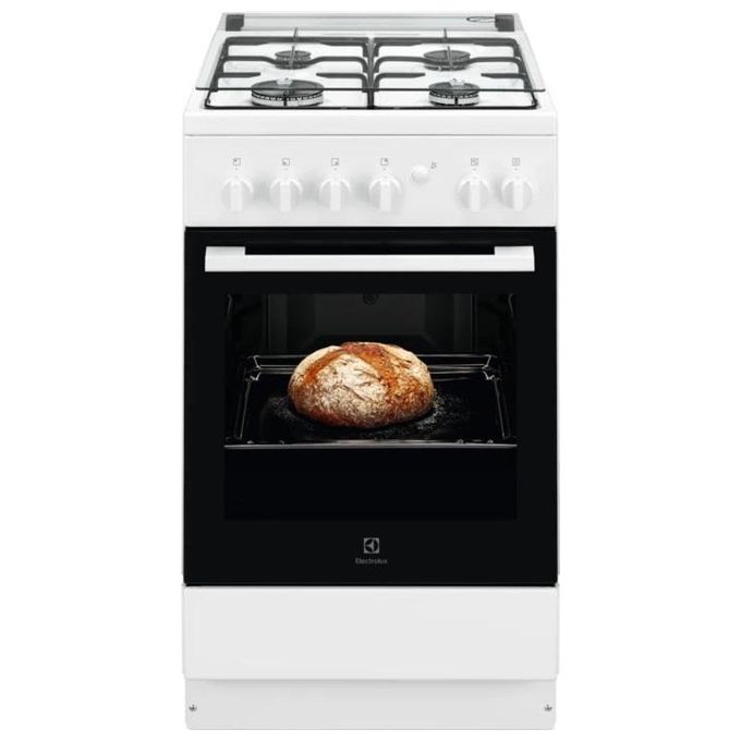 Electrolux LKK500000W Cucina a gas con forno elettrico statico 50 cm 4 fuochi 56 L Classe A accensione elettronica colore Bianco