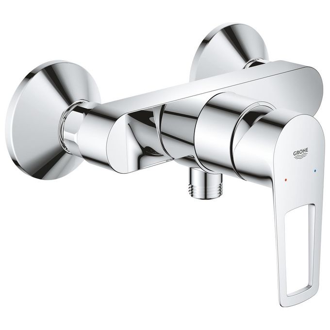 Grohe 23354001 Start Loop Miscelatore Doccia a Leva Singola 1-2'' Montaggio a Parete Cartuccia Ceramica 35 mm Limitatore di Temperatura colore Cromo