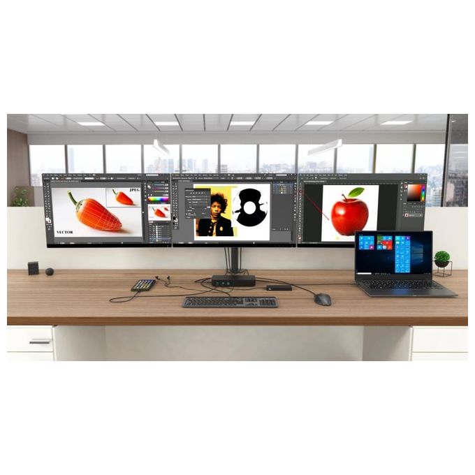 I-tec CATRIPLEDOCKPDPROIT Docking Station USB 3.0 USB-C Thunderbolt 3x 4K Power Delivery 100W colore Nero