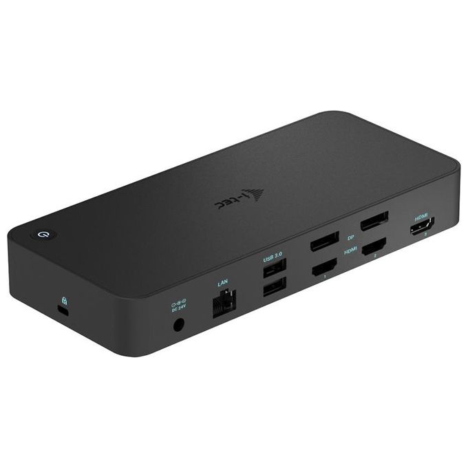 I-tec CATRIPLEDOCKPDPROIT Docking Station USB 3.0 USB-C Thunderbolt 3x 4K Power Delivery 100W colore Nero