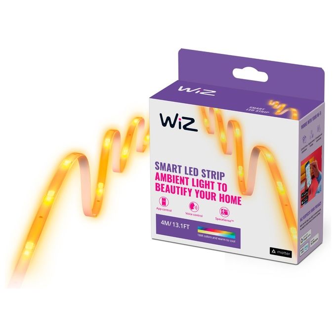 Philips WiZ Striscia LED LightStrip Dimmerabile Luce Bianca o Colorata